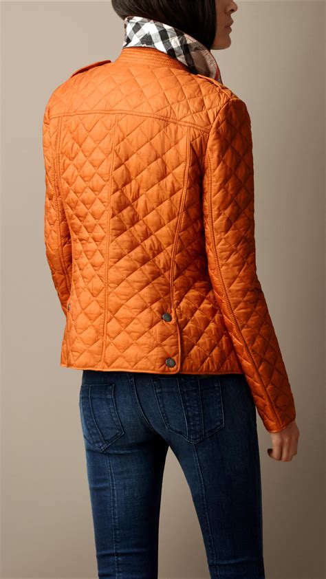 burberry london orange quilted jacket|burberry london jacket price.